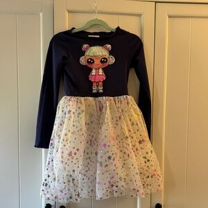 Lola + The Boys Navy and Multicolor Star Dress